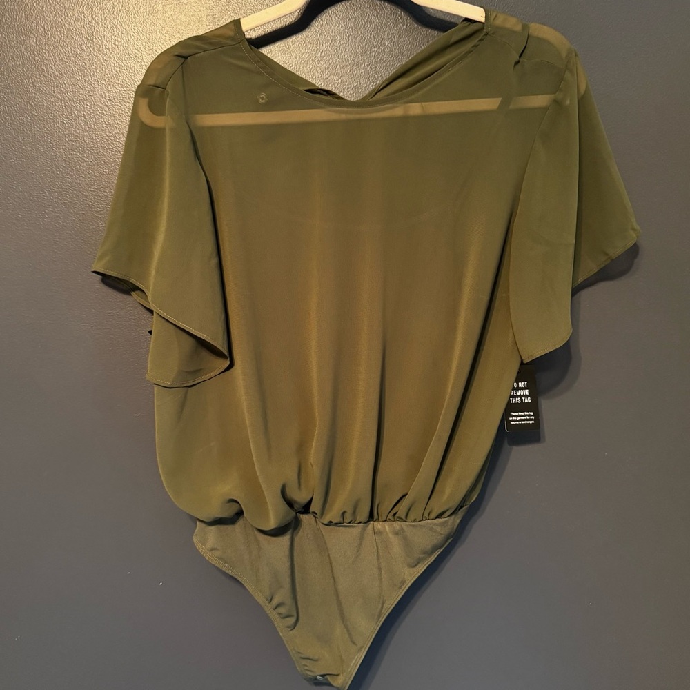Olive Green Women's Bodysuit